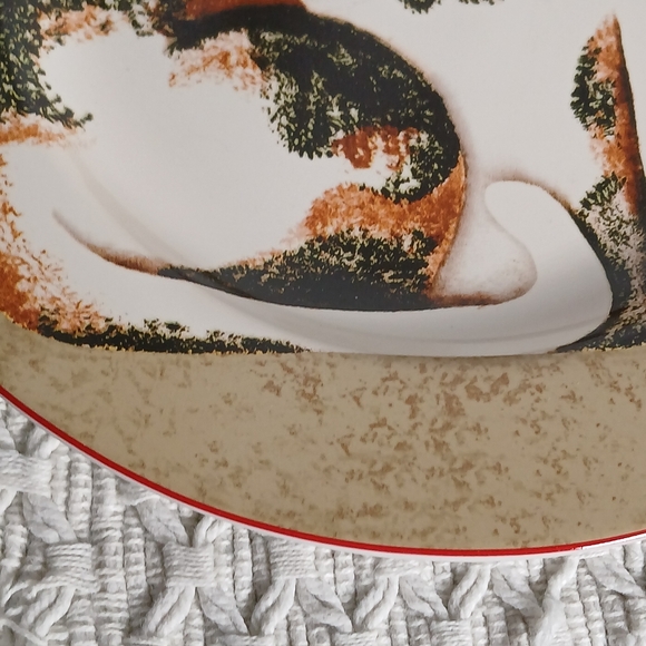 2 Fiddlestix 8" Christmas Cats Plates Sakura Dessert Orange Tabby Black White - Picture 7 of 12